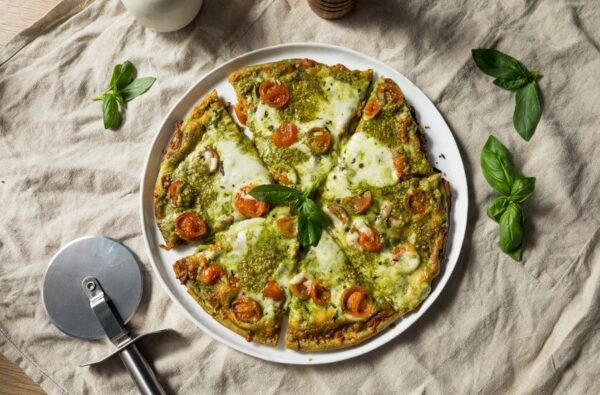 Pizza sốt pesto